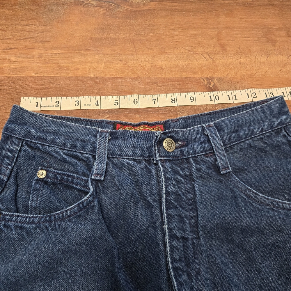 Vintage 90s Bonjour Classic High Rise Women's Jeans in Blue Size 11/12 - Picture 5 of 8